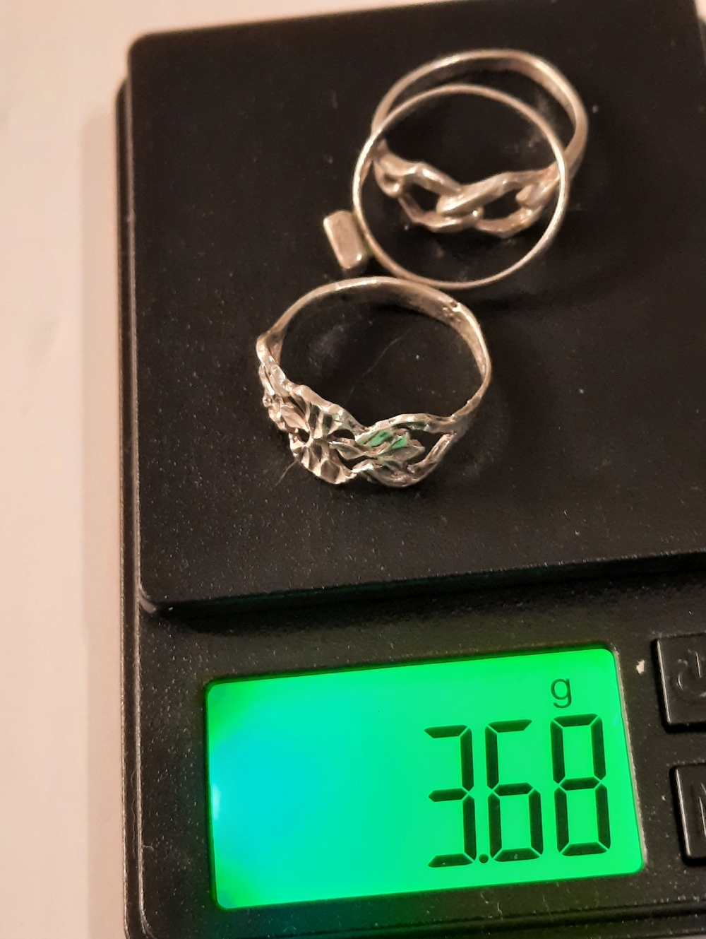 Sterling Silver Rings One With Stone - Picture 12 of 13